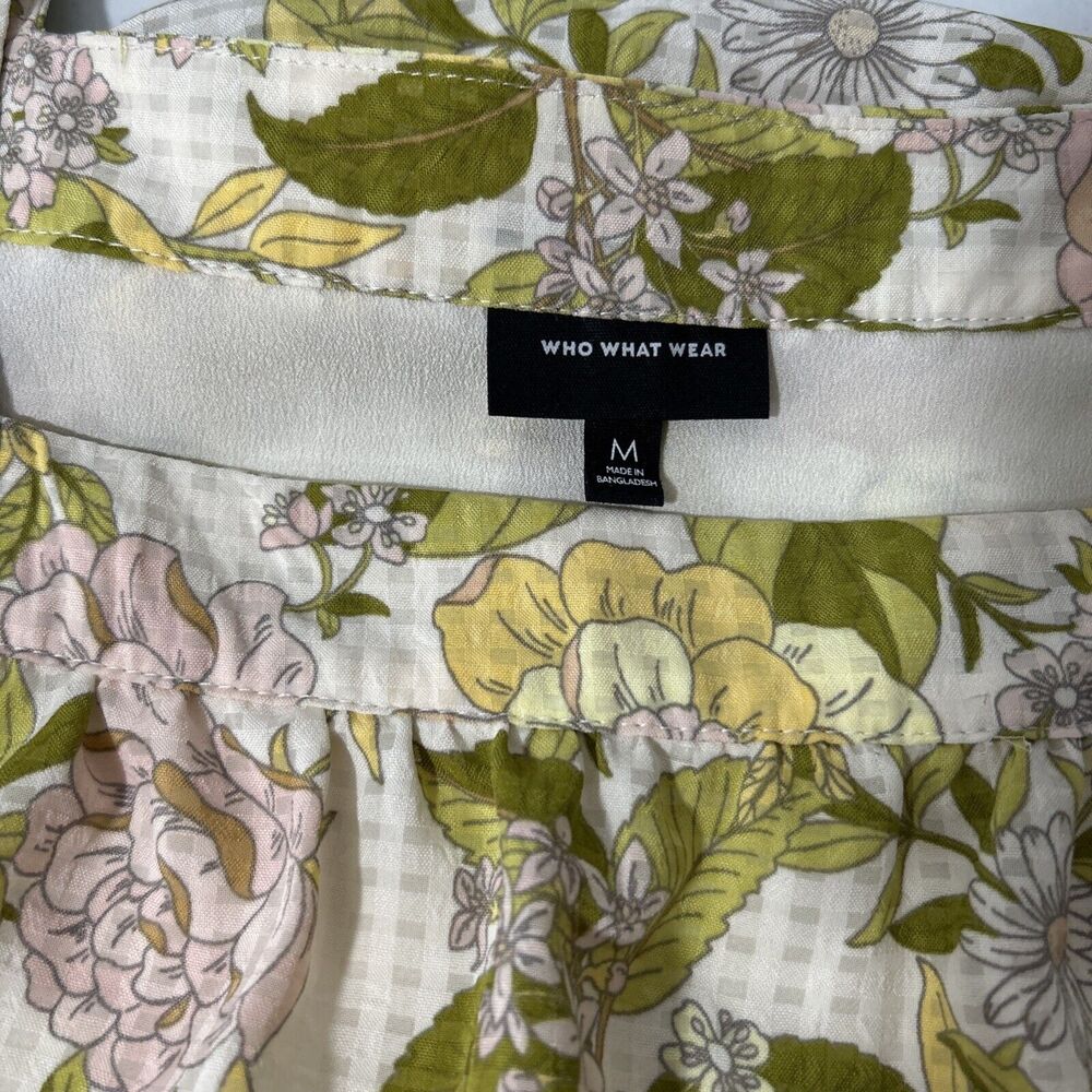 Who What Wear Dress Womens Medium Tiered Floral Cottagecore Fairy Vacation‎ - Picture 11 of 16